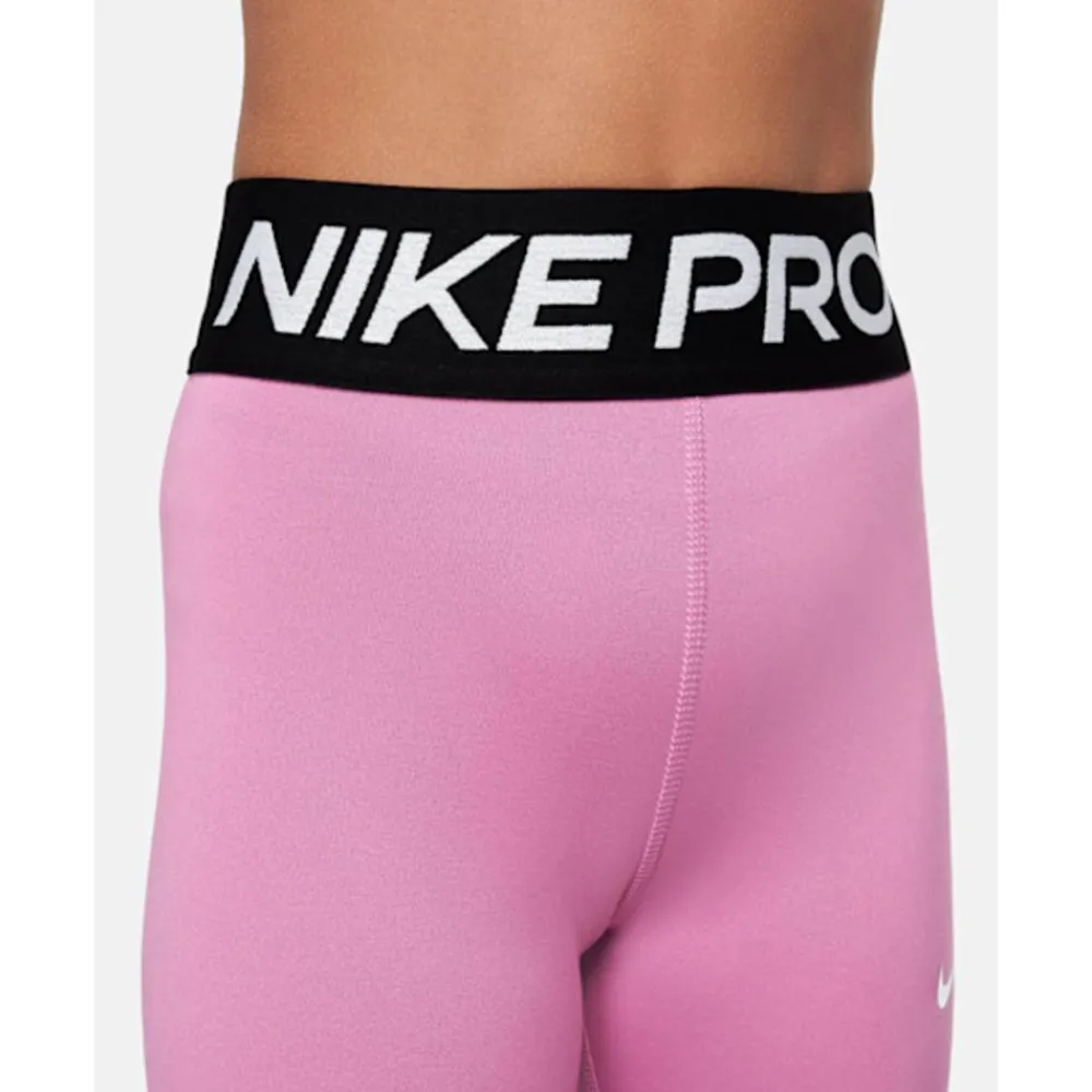 New Nike Older Kids Pro 3 Inch Shorts Pink