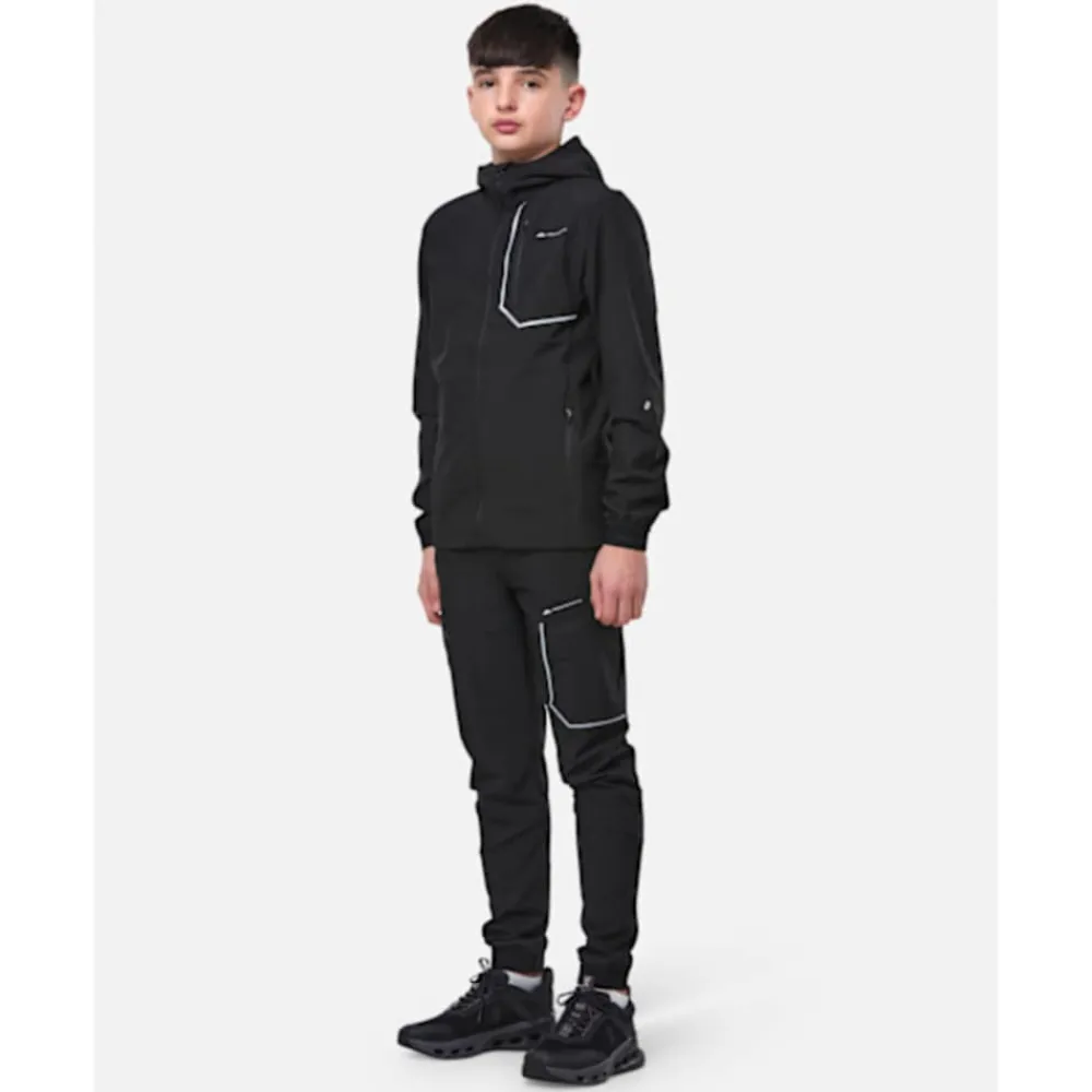 Discount Monterrain Older Kids Ramble 3.0 Woven Running Pants Black