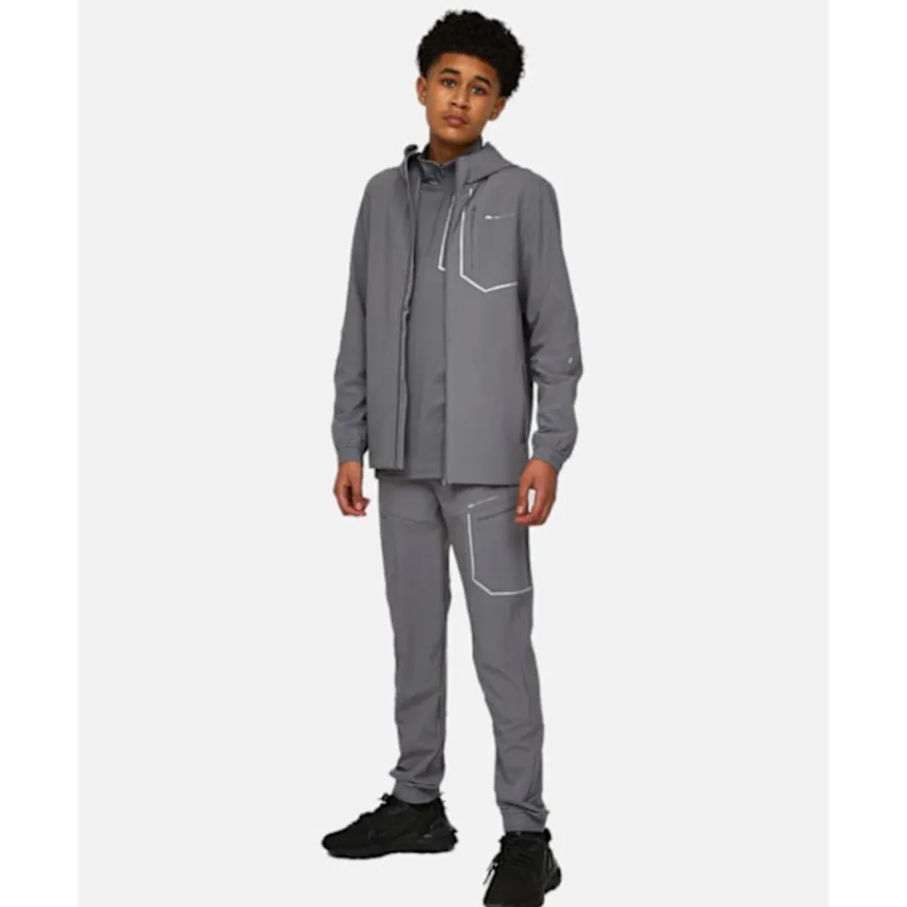 Online Monterrain Older Kids Ramble 3.0 Woven Running Jacket Grey