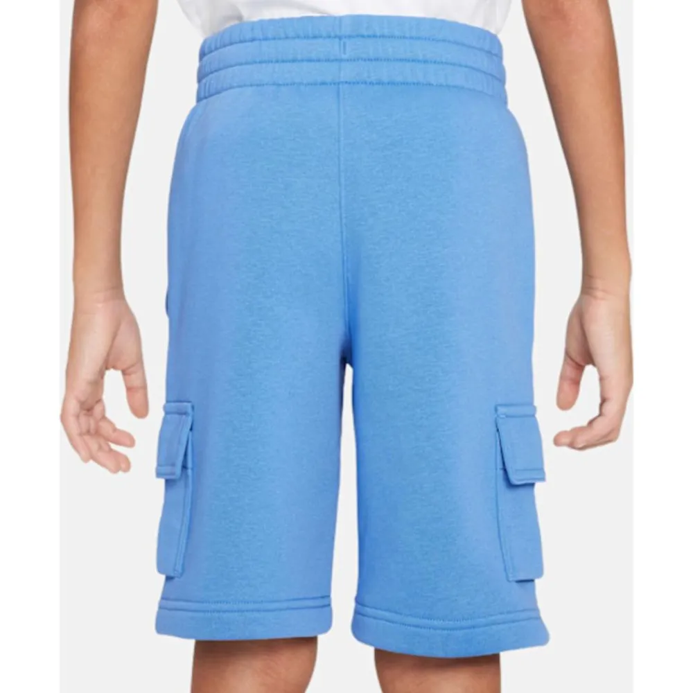 New Nike Older Kids Sports Inspired Cargo Shorts Blue