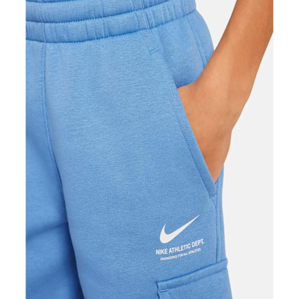 New Nike Older Kids Sports Inspired Cargo Shorts Blue