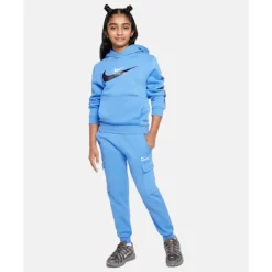 Sale Nike Older Kids Sports Inspired Hoodie Blue