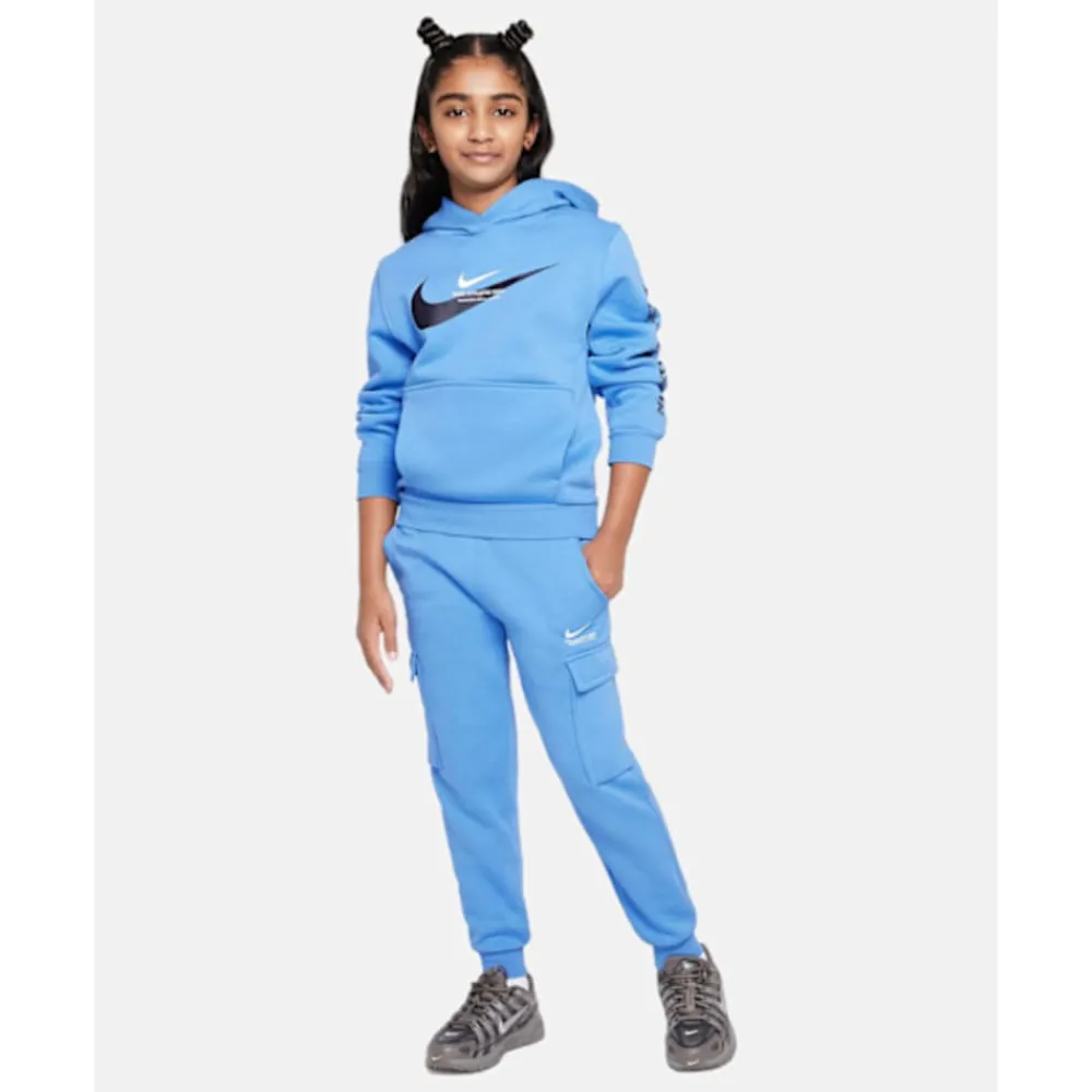 Sale Nike Older Kids Sports Inspired Hoodie Blue