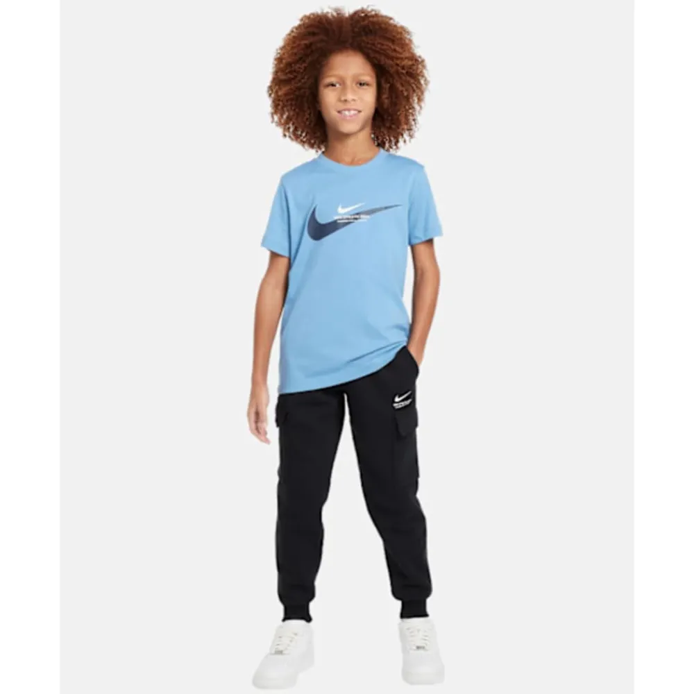 Discount Nike Older Kids Sports Inspired Fleece Cargo Pants Black