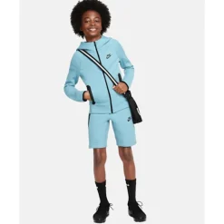 Discount Nike Older Kids Tech Fleece Hoodie Blue