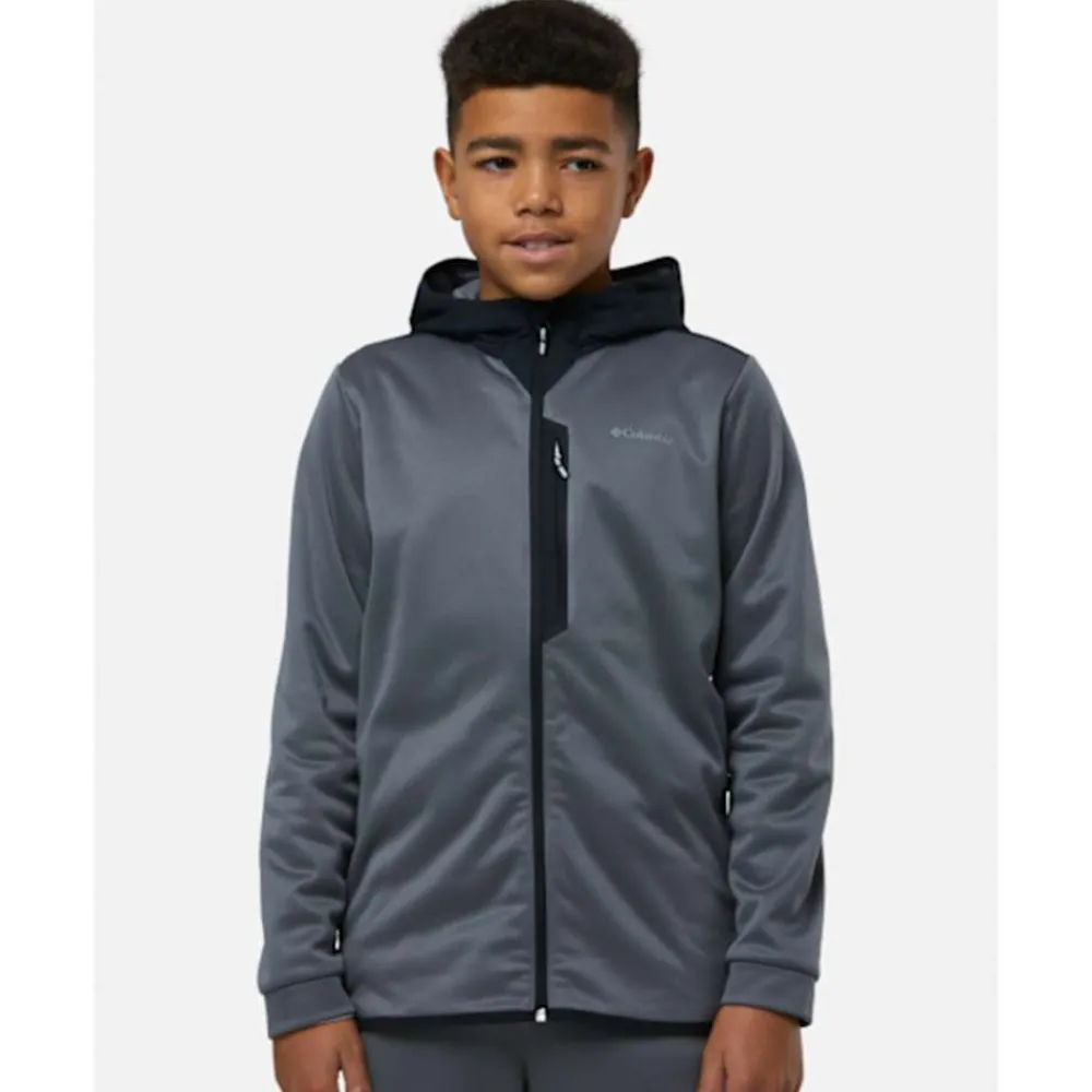 Outlet Columbia Older Kids Tech Fleece Hoodie Grey