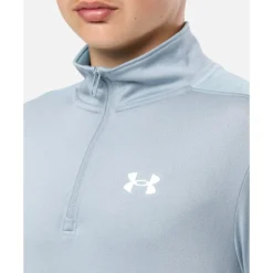 Discount Under Armour Older Kids Tech Utility Half Zip Top Blue