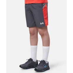 New Under Armour Older Kids Tech Utility Woven Shorts Grey