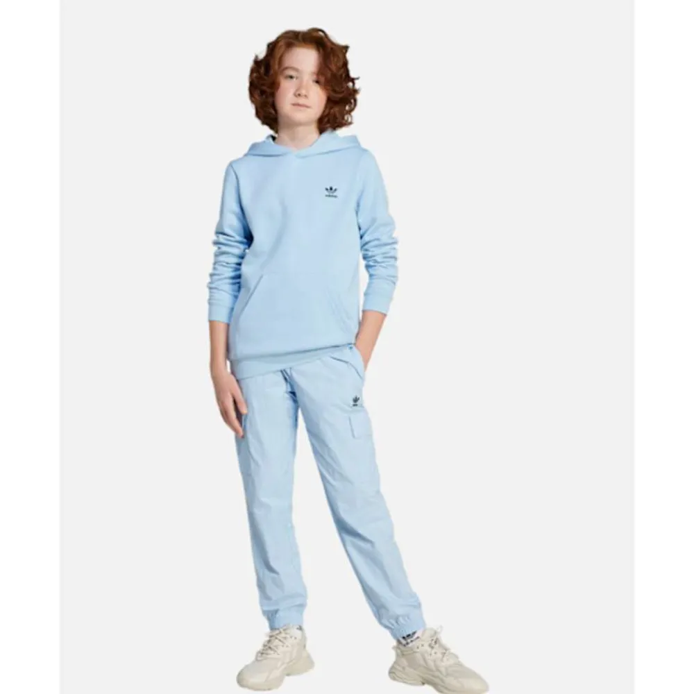 Outlet adidas Originals Older Kids Trefoil Essentials Hoodie Blue