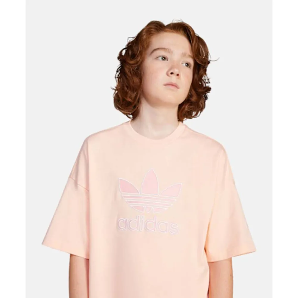 Discount adidas Originals Older Kids Trefoil T-Shirt Orange