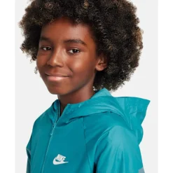 Fashion Nike Older Kids Windrunner Jacket Blue