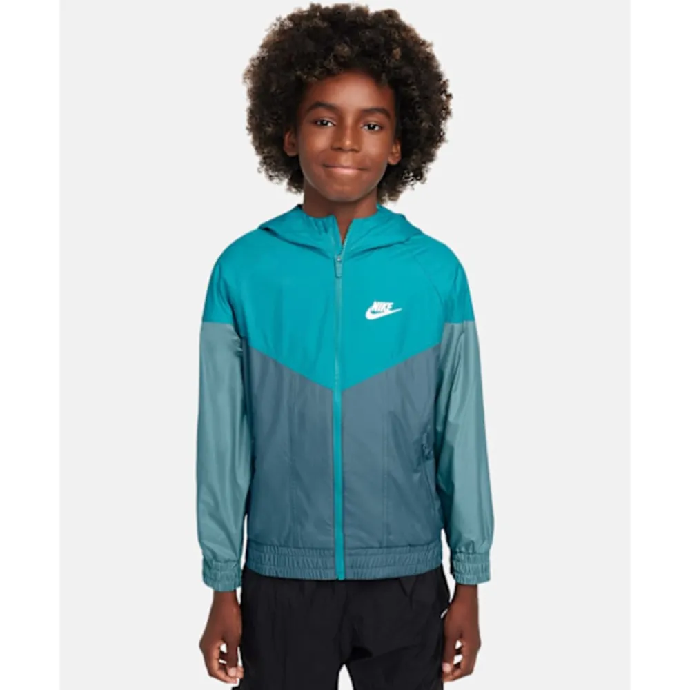 Fashion Nike Older Kids Windrunner Jacket Blue