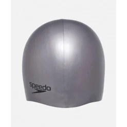 Best Speedo Plain Moulded Silicone Cap Grey