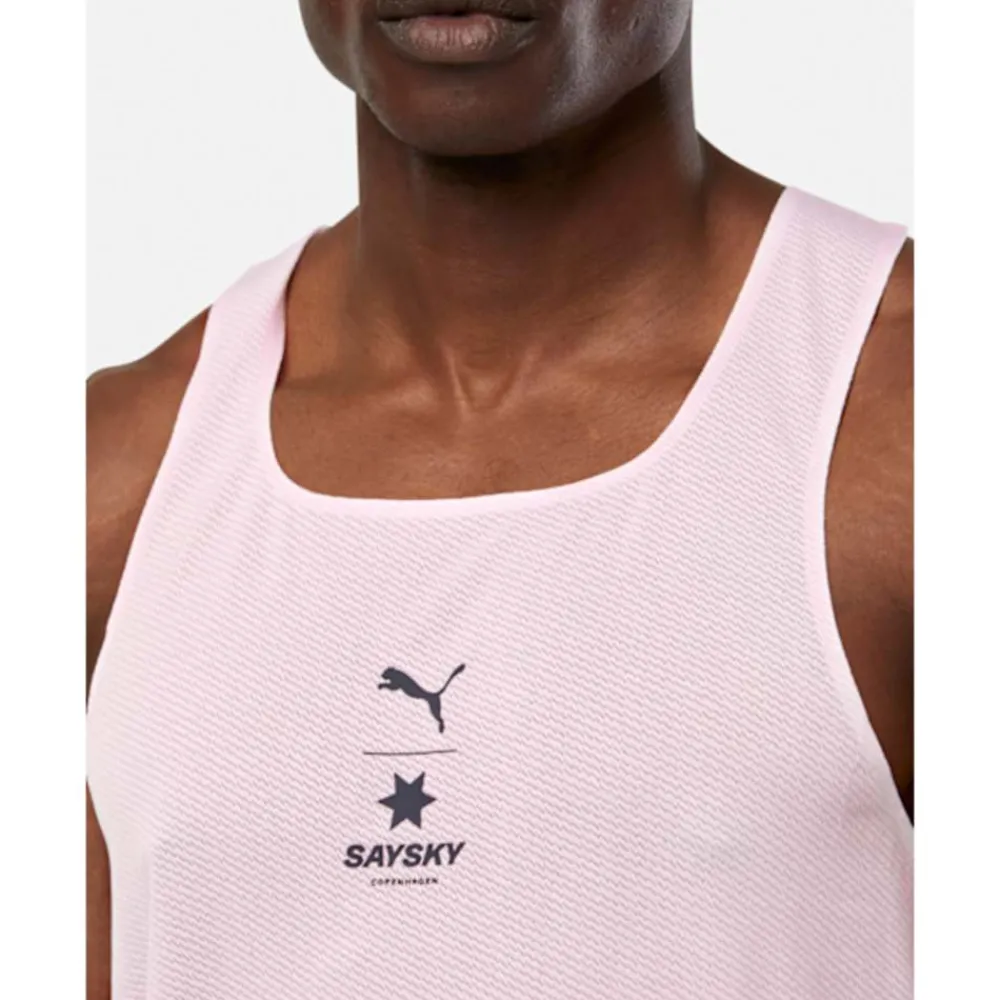 Online Puma X SaySky Run Race Singlet Pink