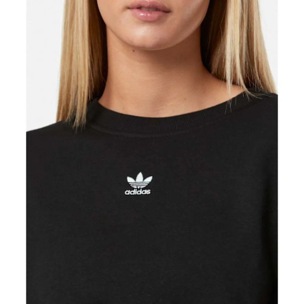 New adidas Originals Womens Adicolor Crew Neck Sweatshirt Black
