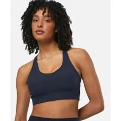 Sale Gym+Coffee Womens Aurora Light Support Sports Bra Navy