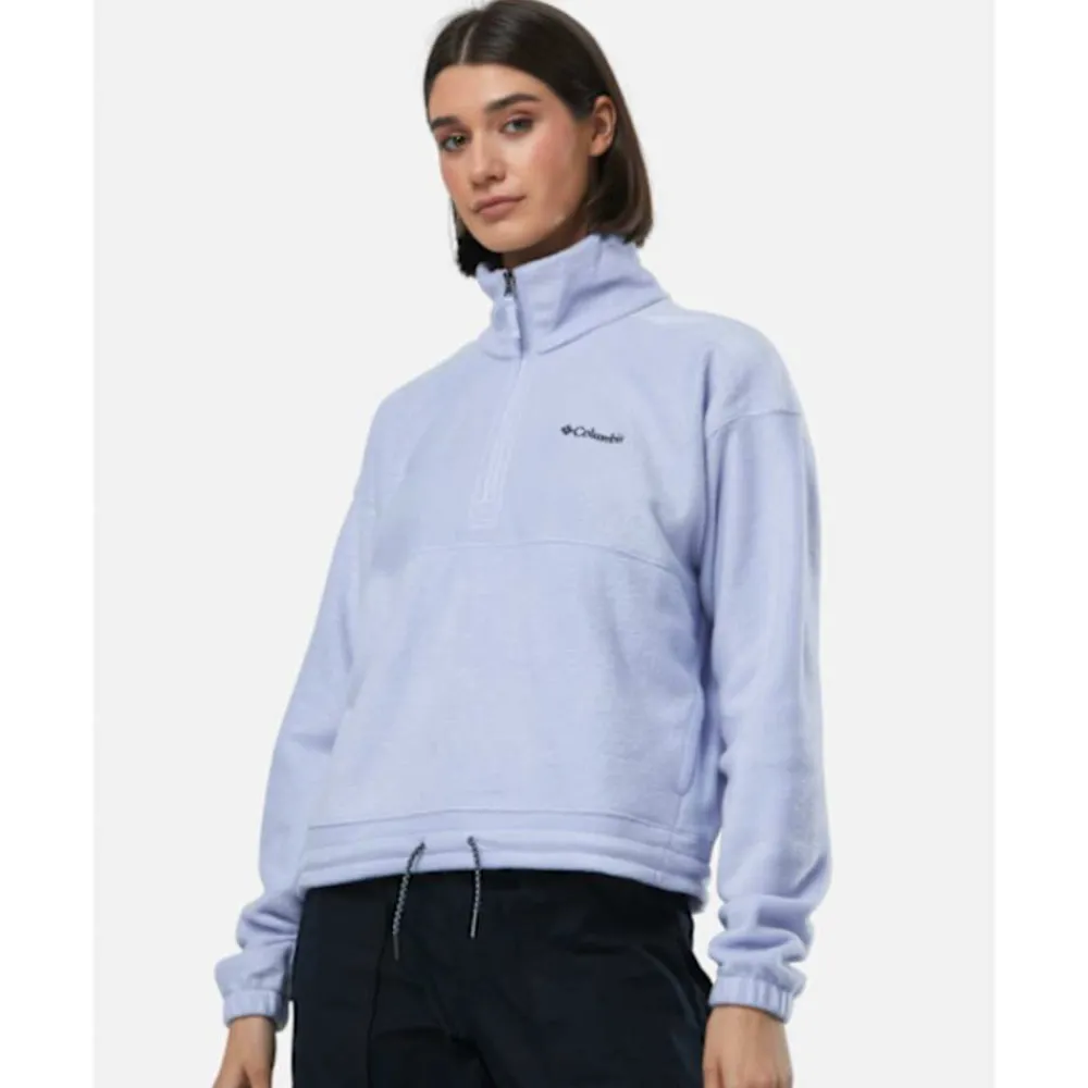 Clearance Columbia Womens Brushy Bay Half Zip Top Blue