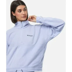 Clearance Columbia Womens Brushy Bay Half Zip Top Blue
