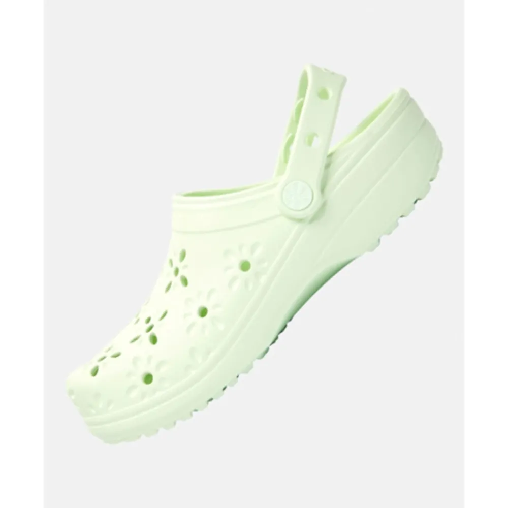 Sale Crocs Womens Classic Floral Cut Clog Green