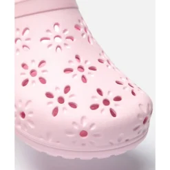 Outlet Crocs Womens Classic Floral Cut Clog Pink