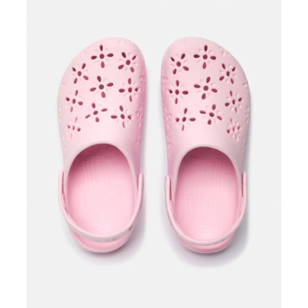 Outlet Crocs Womens Classic Floral Cut Clog Pink
