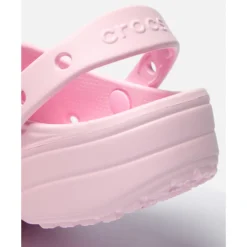 Outlet Crocs Womens Classic Floral Cut Clog Pink