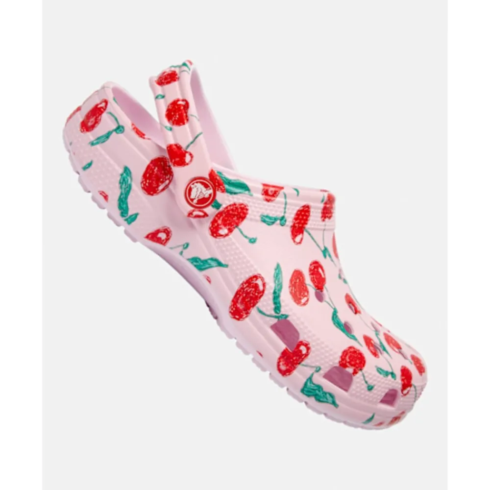 Discount Crocs Womens Classic Graphic Clog Pink
