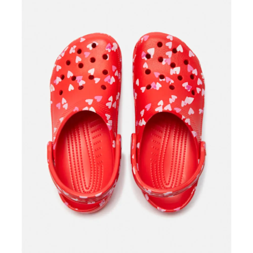 Discount Crocs Womens Classic Graphic Clog Red