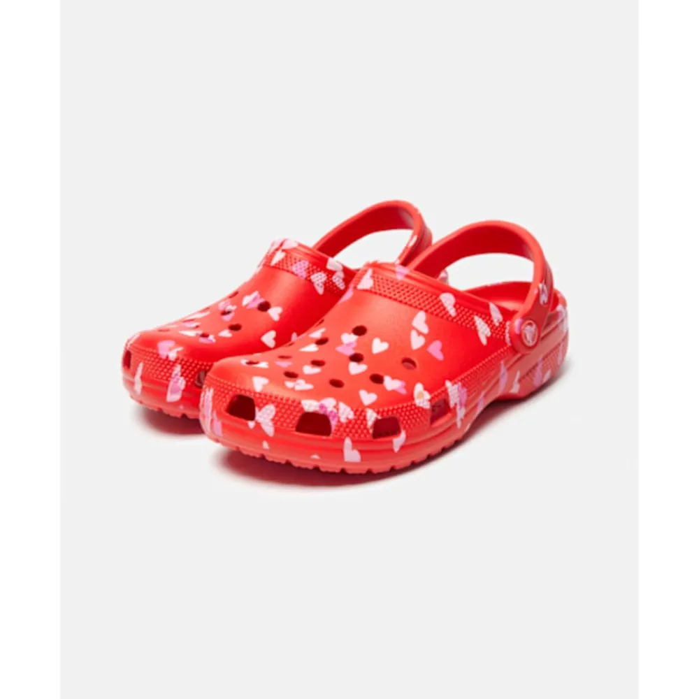 Discount Crocs Womens Classic Graphic Clog Red