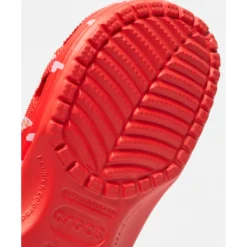 Discount Crocs Womens Classic Graphic Clog Red