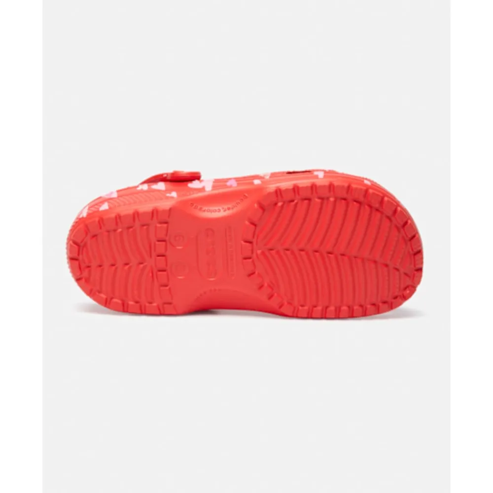 Discount Crocs Womens Classic Graphic Clog Red