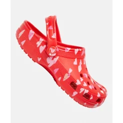 Discount Crocs Womens Classic Graphic Clog Red