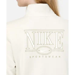 Outlet Nike Womens Club Fleece Half-Zip Top Cream