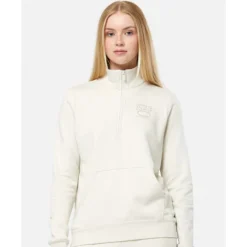 Outlet Nike Womens Club Fleece Half-Zip Top Cream