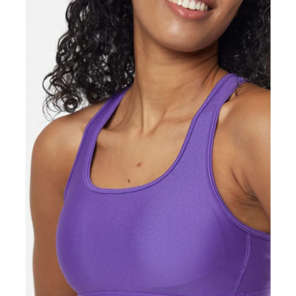 Clearance Under Armour Womens Crossback Medium Support Sports Bra Purple