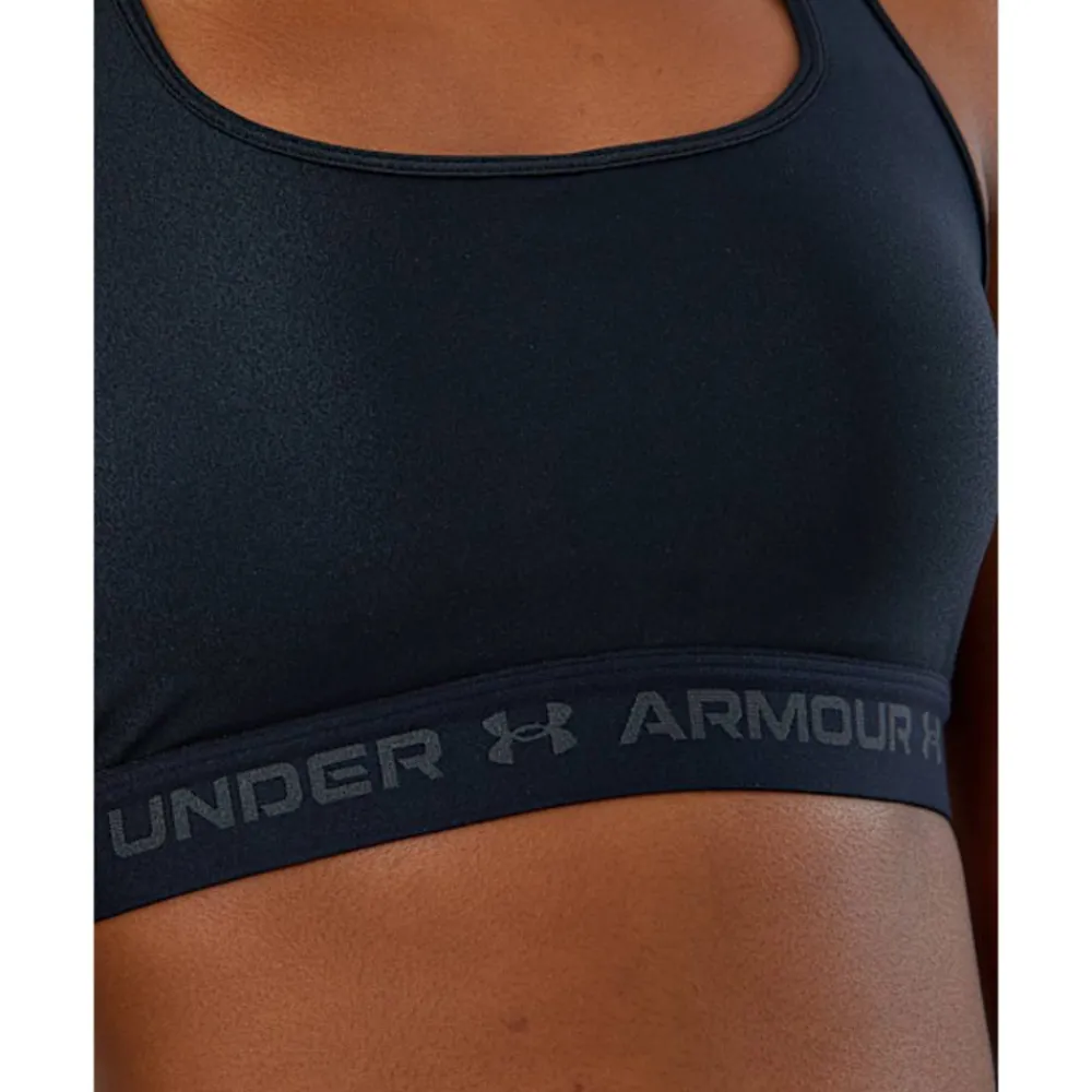 Outlet Under Armour Womens Crossback Medium Support Sports Bra Black