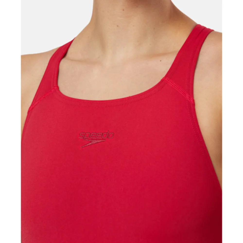 Clearance Speedo Womens Eco Endurance+ Medalist Swimsuit Red