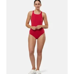 Clearance Speedo Womens Eco Endurance+ Medalist Swimsuit Red