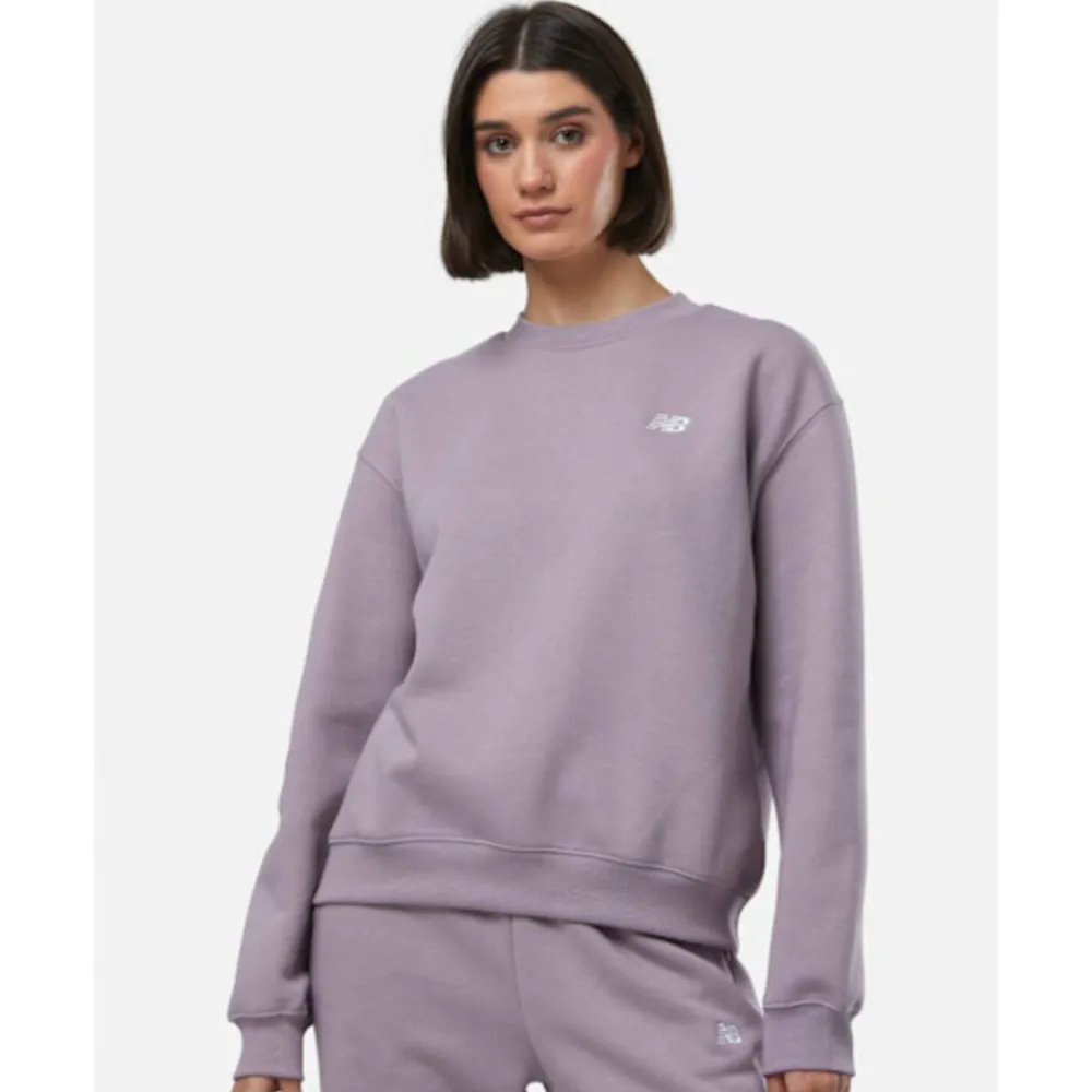 Clearance New Balance Womens Essentials Crew Neck Sweatshirt Purple