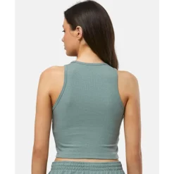 Online adidas Originals Womens Essentials Ribbed Tank Top Green