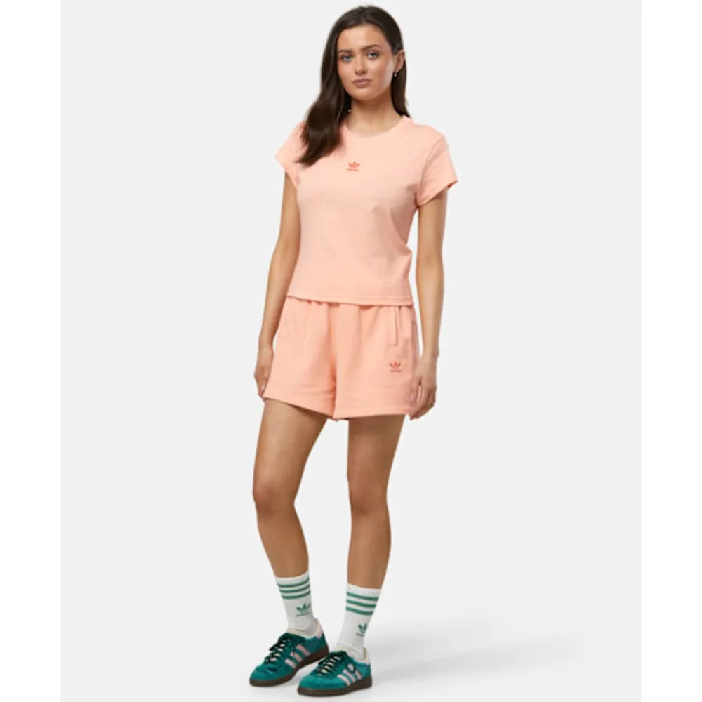 Discount adidas Originals Womens Essentials Slim T-Shirt Pink