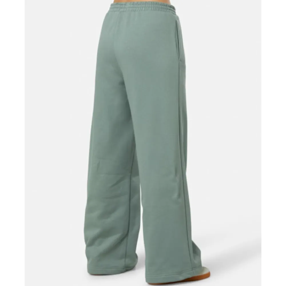 Discount adidas Originals Womens Essentials Wide Leg Pants Green