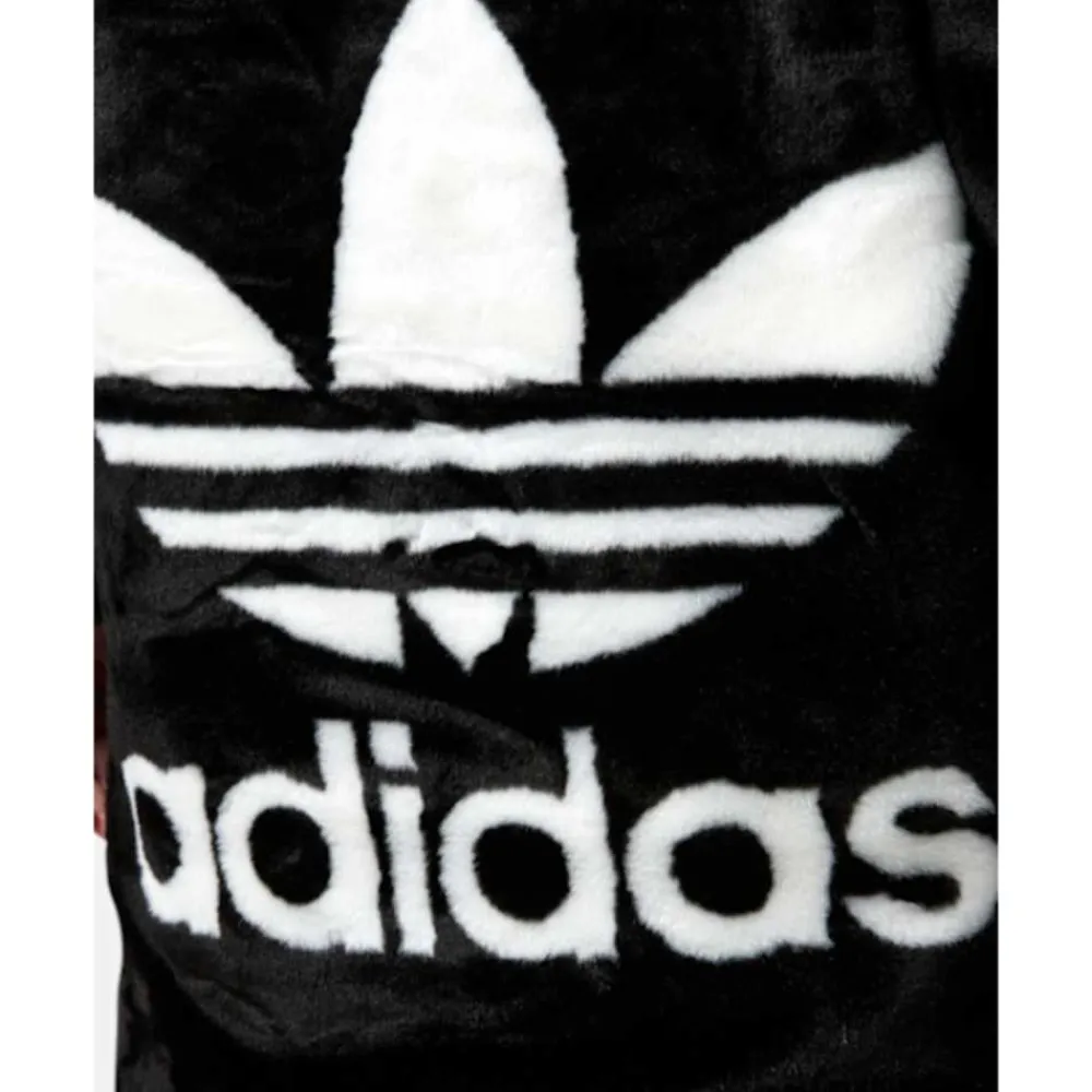 New adidas Originals Womens Faux Fur Jacket Black