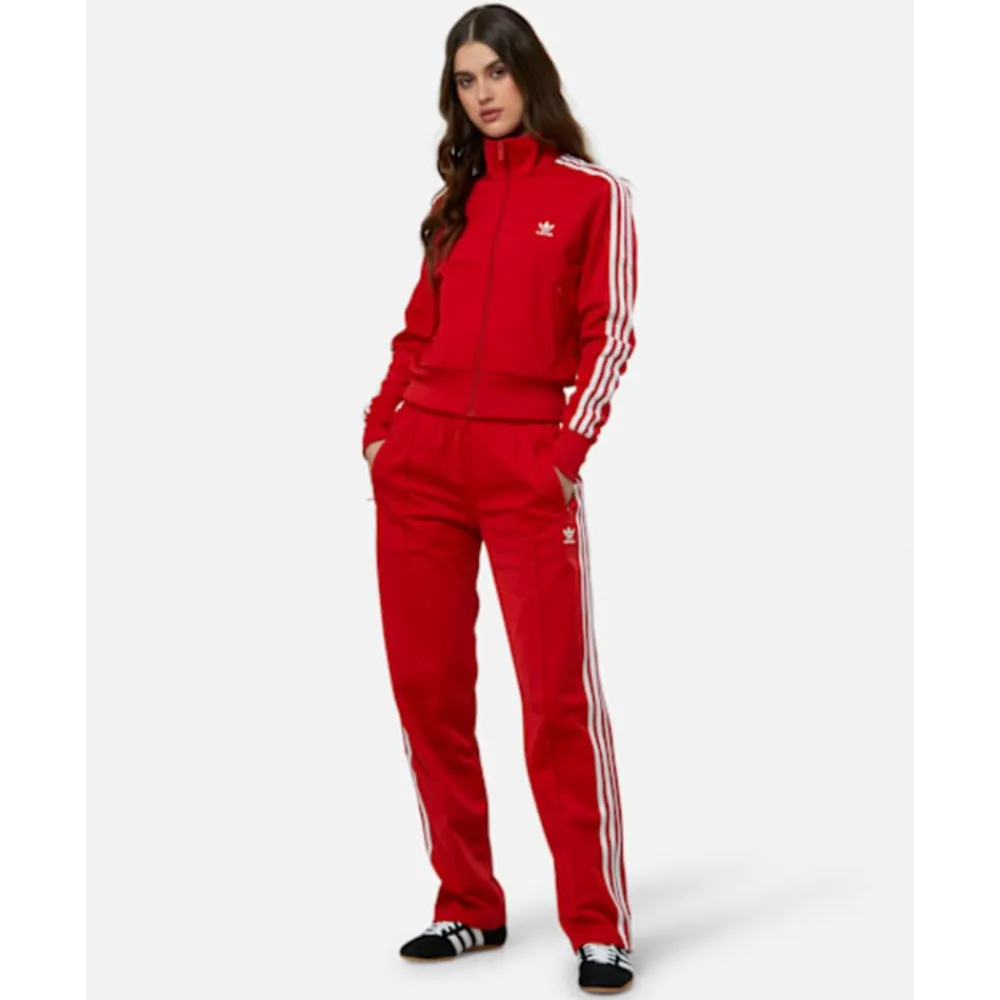 Hot adidas Originals Womens Firebird Slim Track Pants Red