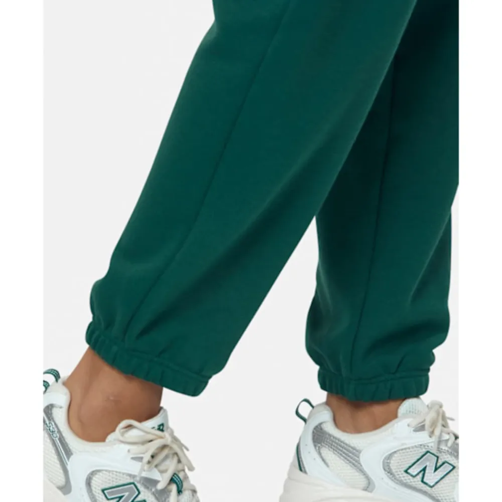 Hot New Balance Womens Fleece Graphic Joggers Green