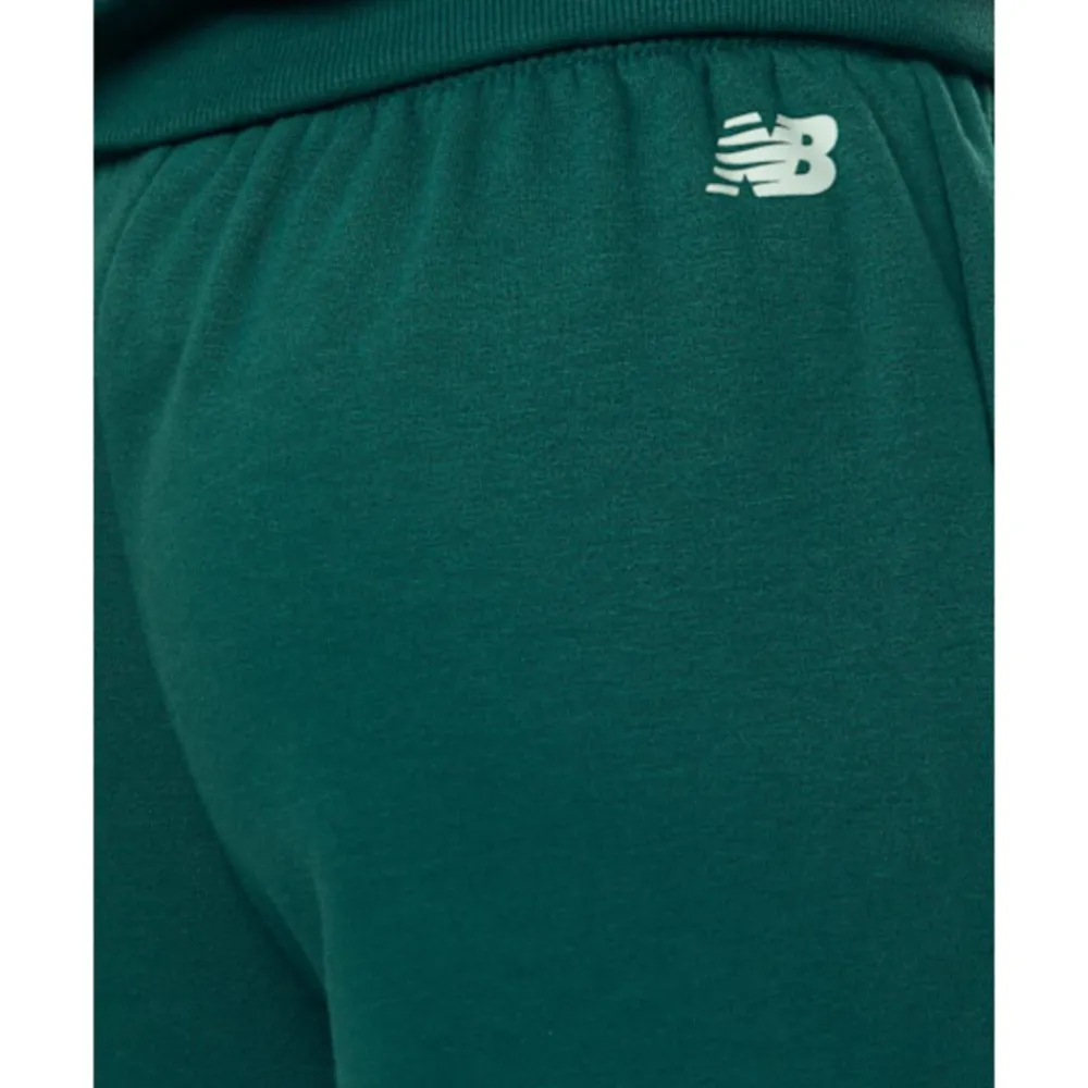 Hot New Balance Womens Fleece Graphic Joggers Green
