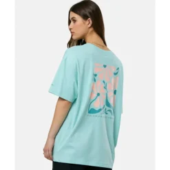 Hot Columbia Womens Graphic Oversized T-Shirt Blue