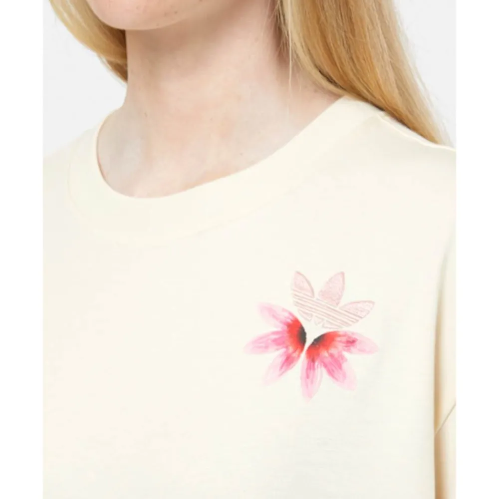 Best adidas Originals Womens Graphic T-Shirt Cream