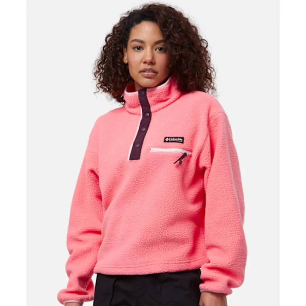 Online Columbia Womens Helvetia Half Snap Top Pink