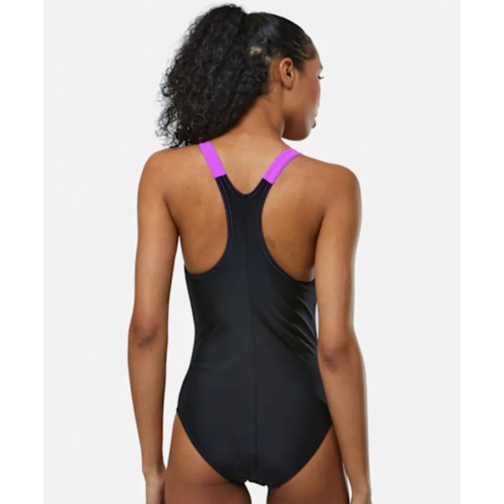 Outlet Speedo Womens Hyperboom Splice Racerback Swimsuit Black